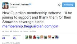 Guardian membership launch (tweet)